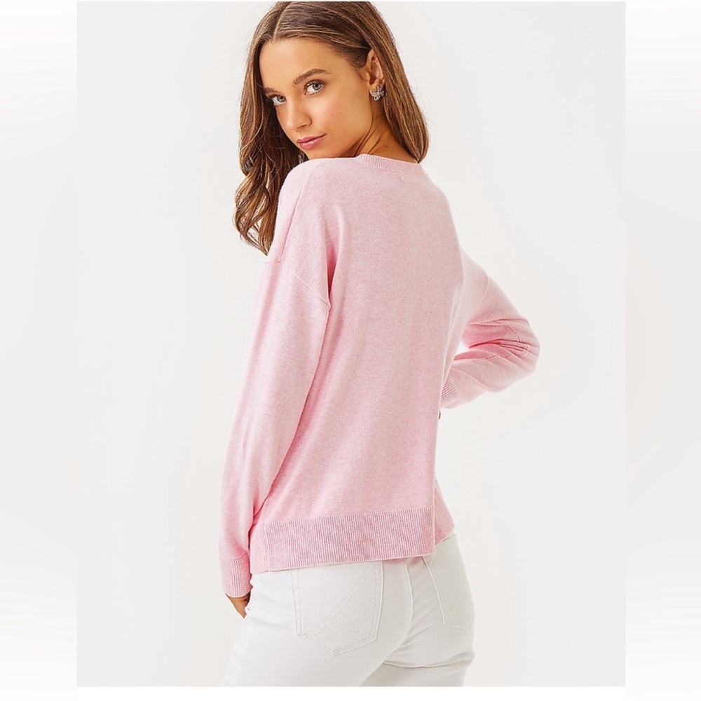 NWT Lilly Pulitzer
Tensley Pineapple Jacquard Crew Neck Long Sleeve Sweater - Picture 2 of 8